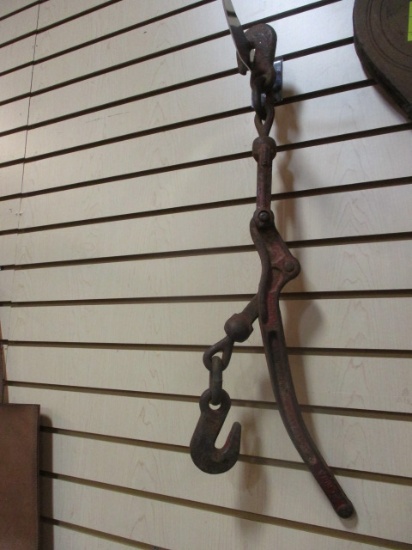 Double Hook Cast Iron Chain Binder. Lever Action.