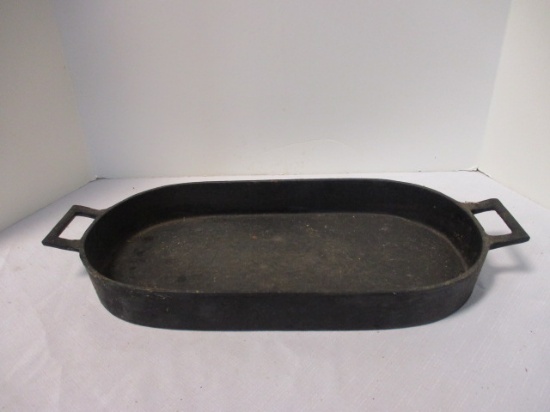 Cast Iron Oval Fryer with Handles.