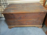 Vintage Wood Trunk/Chest.  See Pictures for Details.