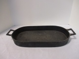 Cast Iron Oval Fryer with Handles.
