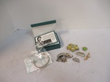 Box of Costume Jewelry. One New Bracelet in Box.