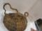 Unique Rope Basket w/Branch Handle