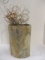 Asian Handicraft Vase w/dried flowers