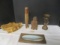 Phyllis Gore Oil Painting, 2 Wood Carved Sculptures, etc.