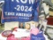 Trump Rug, Clock, Books, Flags, etc.
