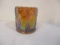 Indiana Carnival Glass Amber Biscuit Jar