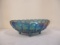 Indiana Glass Irridescent Carnival Glass Footed Oval Bowl