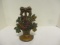 Flower & Fruit Basket  Cast Iron Collectible Door Stop