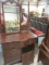 Antique 3 Drawer Entry Table w/Mirror