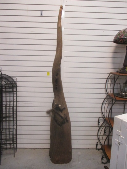 Very Rare Low Country Cypress Knee w/Taxidermy Black Squirrel