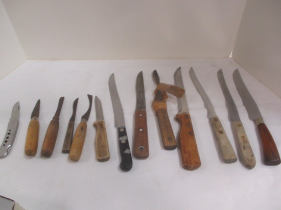 Tedron Swords Knives (2), Vintage Bench Knives, Carving Knives
