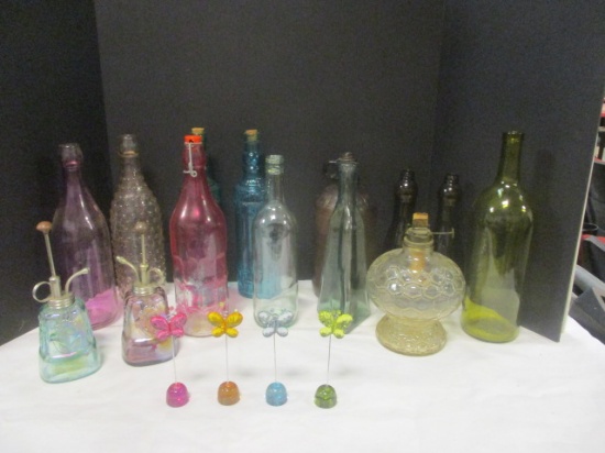 Vintage Clorox Bottles & Various Bottles Grouping