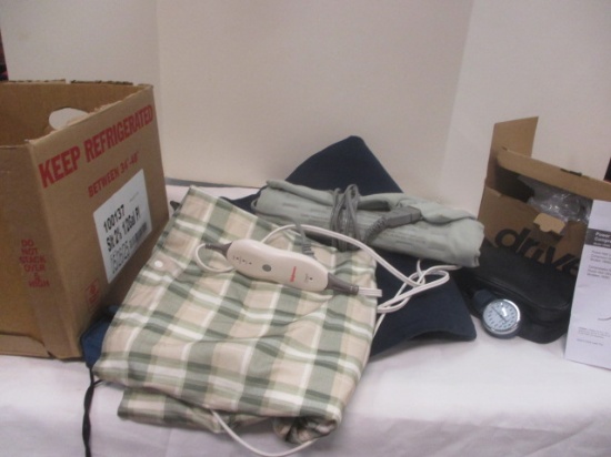 3 Heating Pads, Blood Pressure Monitors, Drive Neb Ultra