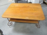 Metal & Wood Occasional Coffee Table