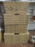 4 Handled Storage Baskets