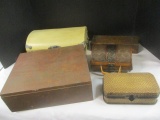 2 Dome Top Storage Boxes & 3 Misc. Boxes