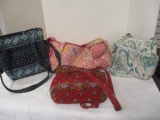 3 Vera  Bradley Purses & 1 Carry On