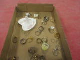 Costume Jewelry-Rings & Ring Holder