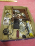 Men Themed Lot-Watches, Belt Buckle, Knives, Glasses, etc.