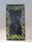 Stained Glass Style Panel with Leaf and Berry Design