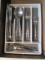 33 Pieces of Easterling Stainless Flatware and Serving Pieces in Drawer Organizer