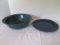 Pfaltzgraff Southwestern Design Green Serving Bowl and Blue Dinner Plate