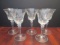 Five Cut Crystal Wine Glasses