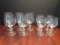 Faceted Prism Stem Wine Glasses