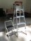Werner #355 Aluminum 5' Step Ladder and Cosco 2 Step Stool