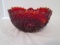Heavy Amberina Hobstar Bowl