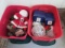 Two Totes of Christmas Decorations