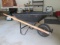 Blue Hawk Black Metal Wheel Barrow with Wood Handles