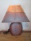 Live Edge Hand Carved Wooden Slab Body Vase with Punched Copper Shade