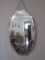 Vintage Faceted Beveled Edge Frameless Mirror