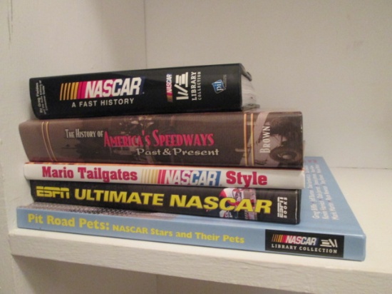 Five NASCAR History, Cookbook and Driver's Dog Books