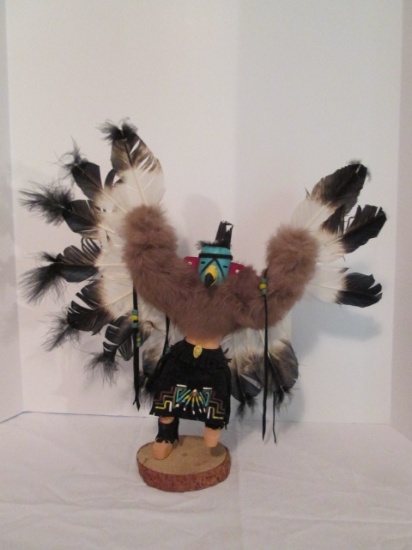 Signed Hand Crafted Kachina Eagle Dancer Doll