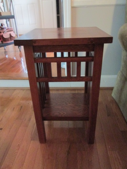 Misson Style Tiered Side Table