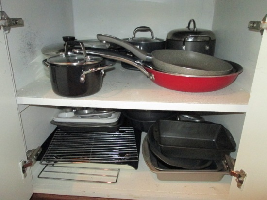 Cabinet of Pots/Pans and Bake Ware