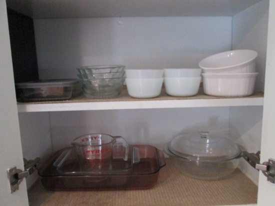 Pyrex and Corning Ware Bake Ware, 2 Cup Measuring Cup and Storage Container