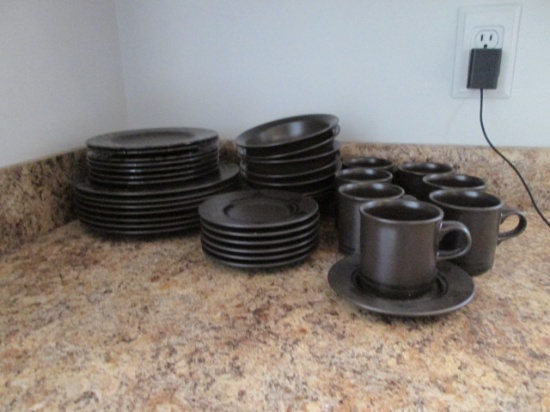 35 Pieces of Pfaltzgraff Midnight Sun Stoneware