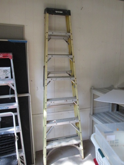 Husky 7' Yellow Fiberglass Step Ladder