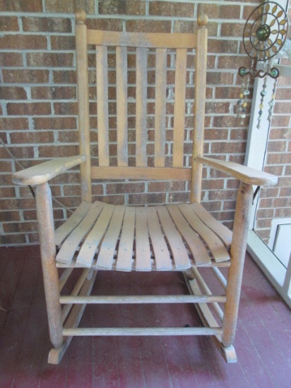 Wood Slat Rocker