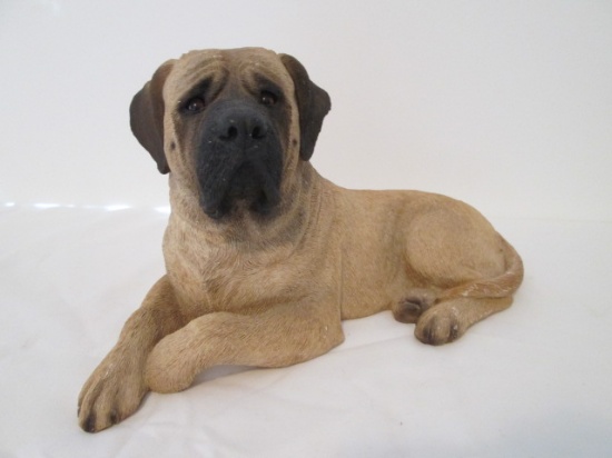 1989 Sandra Brue Sandicast "Fawn Mastiff" Sculpture