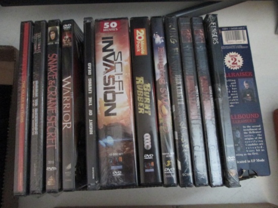 Kung Fu and Horror DVD Movies