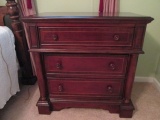 Small Banded Mahogany Design 3 Drawer Chest