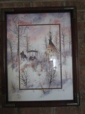 John Tracy II Limited Edition Native American Winter Scene Lithograph Print