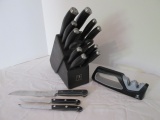 JA Henckels International Knife Set in Knife Block, Steak Knives, Bread Knife and