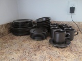 35 Pieces of Pfaltzgraff Midnight Sun Stoneware