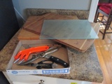 Wood Cutting Boards, Glass Cutting Board, Sharpener, Bone Shears, Chicago Cutlery