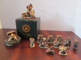 Boyds Bears Figurines and Jar Lid